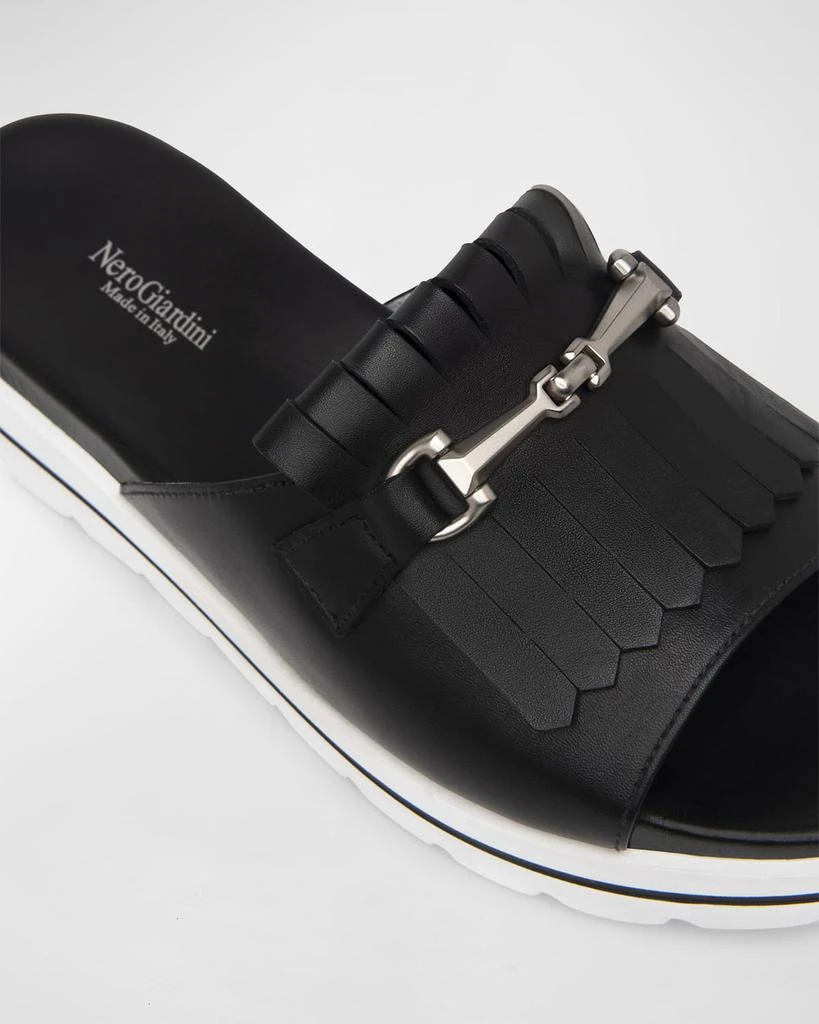 NeroGiardini Kiltie Slip-On Sandals 4