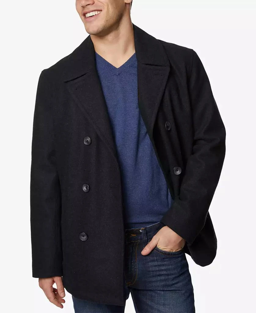 Nautica Men's Three-Button Pea Coat 1