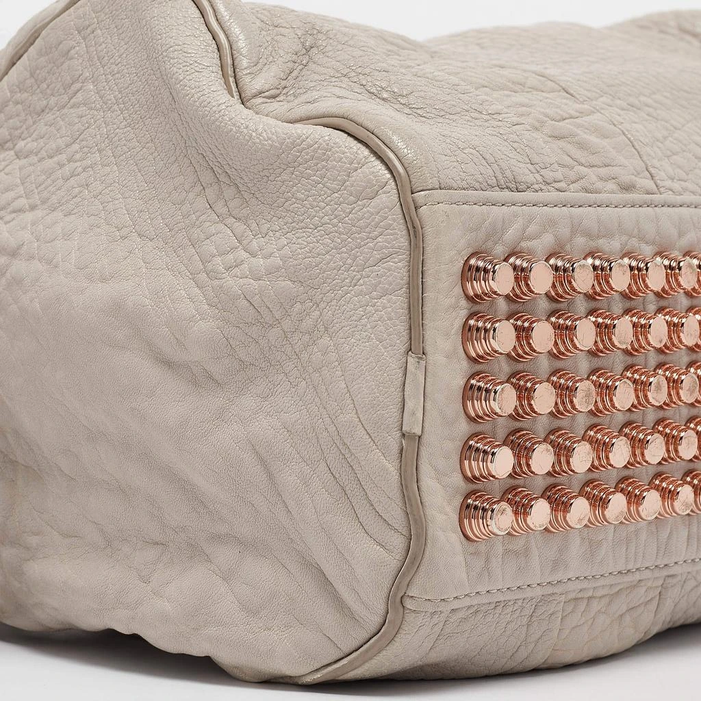 Alexander Wang Alexander Wang Light Grey Pebbled Leather Rocco Bag 16