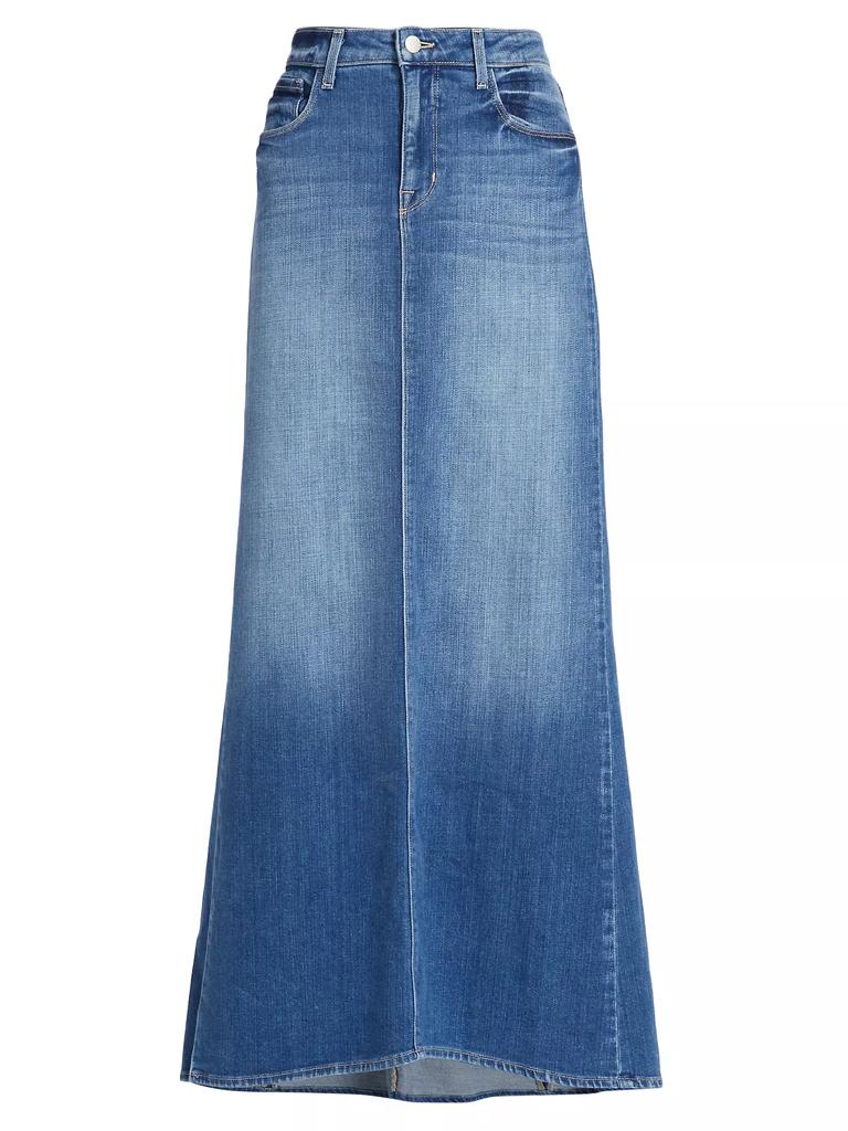 L'Agence Kailani Mermaid Stretch-Denim Maxi Skirt