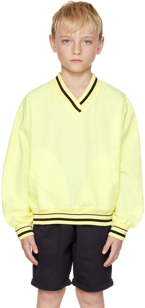 OOPS MY BOY Kids Yellow Embroidered Jacket