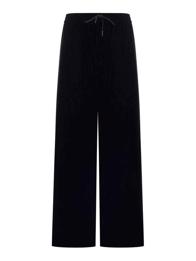 Saint Laurent Saint Laurent Drawstring Wide Leg Trousers 1