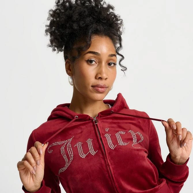 Juicy Couture Women's Juicy Couture Bling Front Hoodie 9