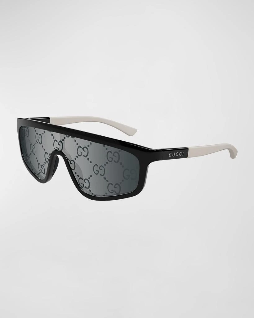 Gucci Men's GG Monogram Shield Sunglasses 1