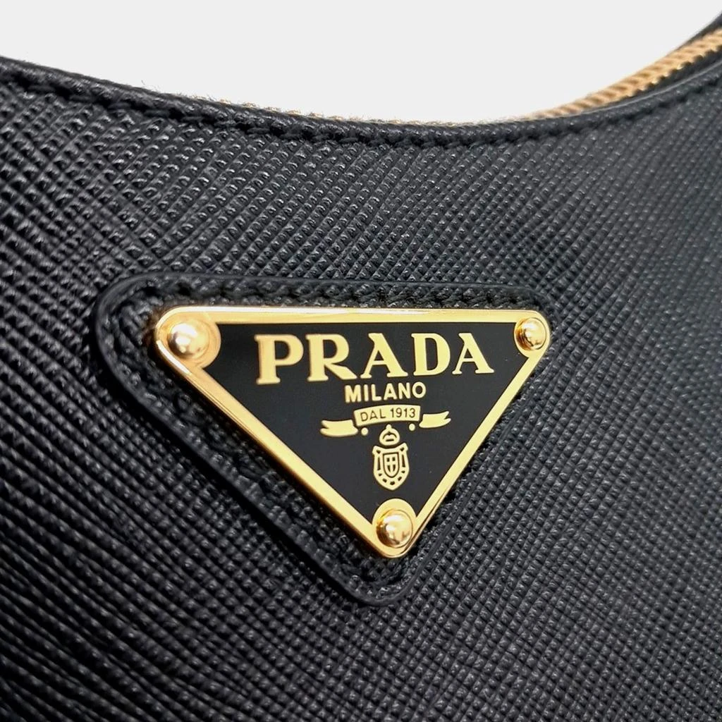 Prada Prada Black Leather Hobo Bag 3