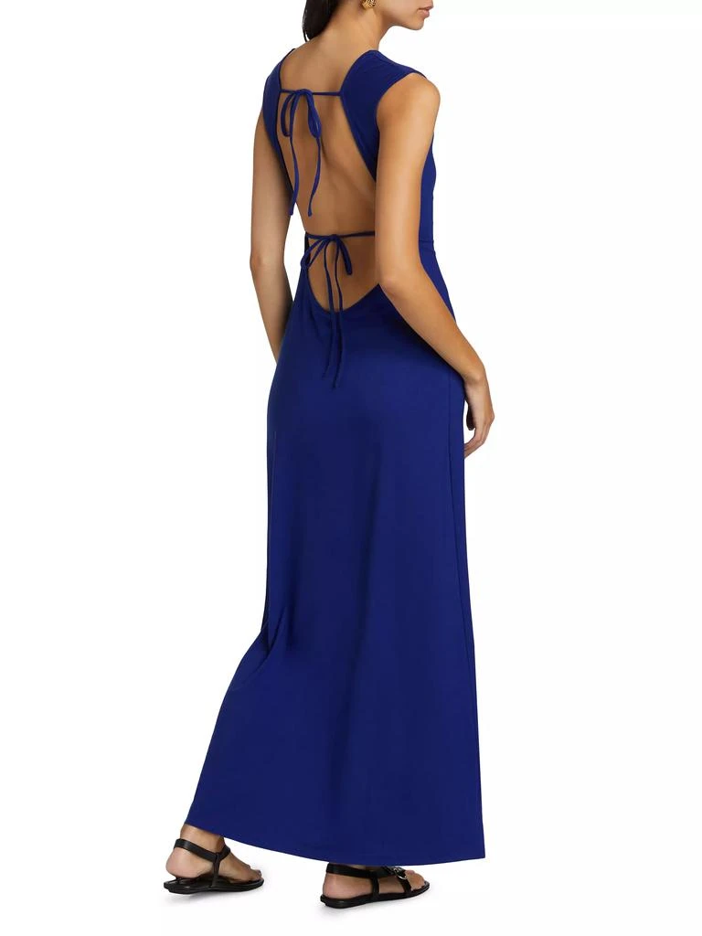 Reformation Sabine Linen Backless Maxi Dress 2