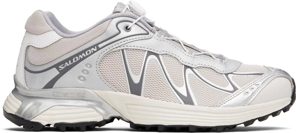 Salomon Silver & Beige XT-Whisper Sneakers 1