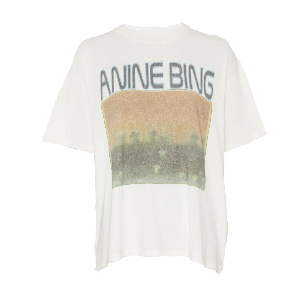 ANINE BING Cade short-sleeved printed t-shirt 7