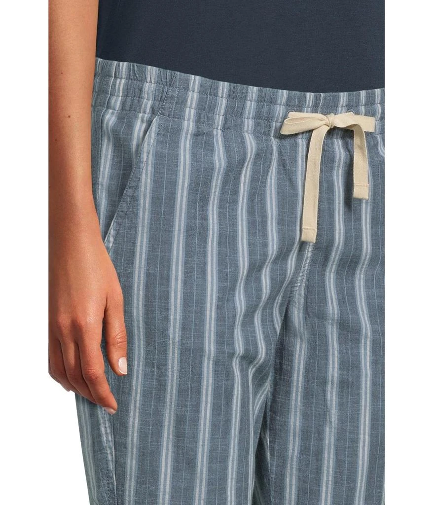 L.L.BEAN Lakewashed Chino Pull-On Chambray Pants Ankle 4