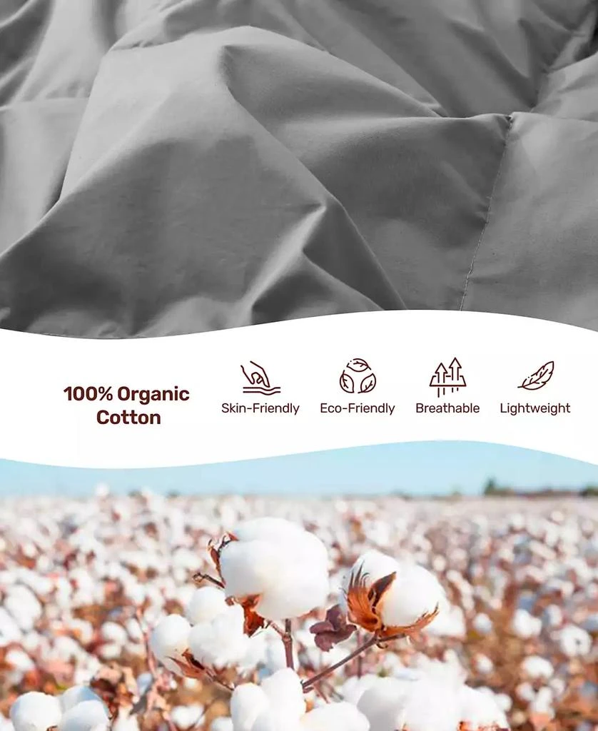 UNIKOME Cotton Goose Down Feather Fiber Comforter 4