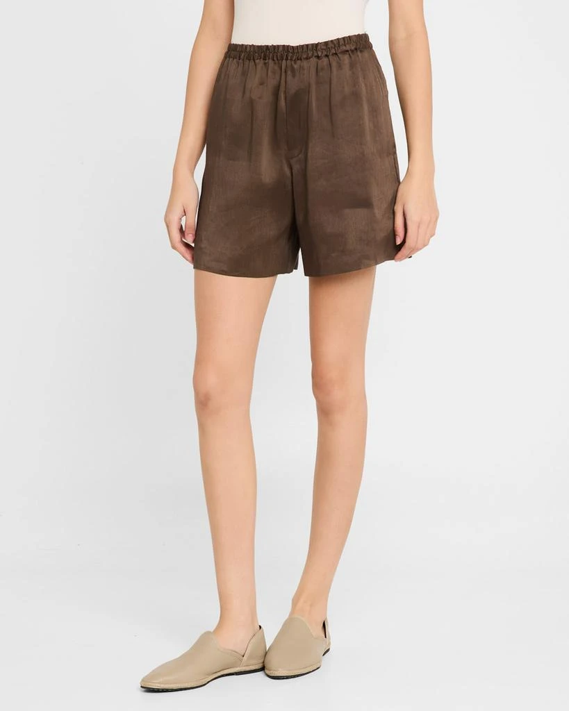 Loulou Studio Adonia Elastic Waistband Shorts 4