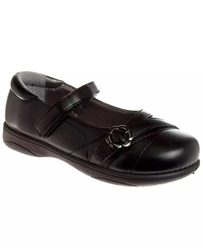 French Toast Little Girls School Hook and Loop Closure Shoes 1