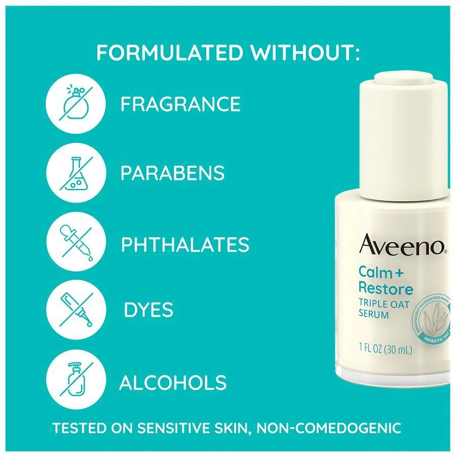 Aveeno Calm + Restore Triple Oat Sensitive Skin Face Serum 8