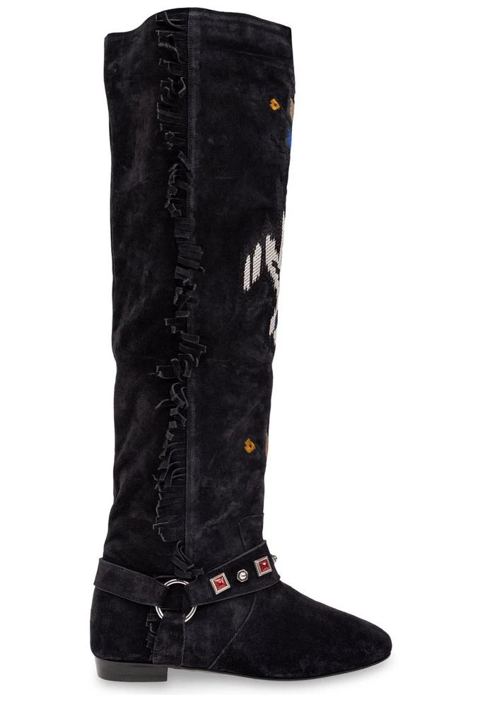 Isabel Marant Isabel Marant Soksa Fringe Detailed Thigh Boots 1