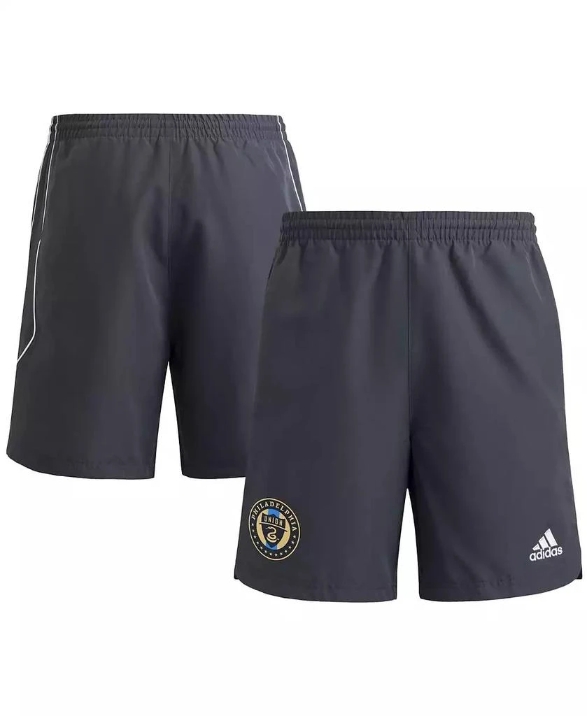 Adidas Men's Gray Philadelphia Union 2025 Travel Shorts 1