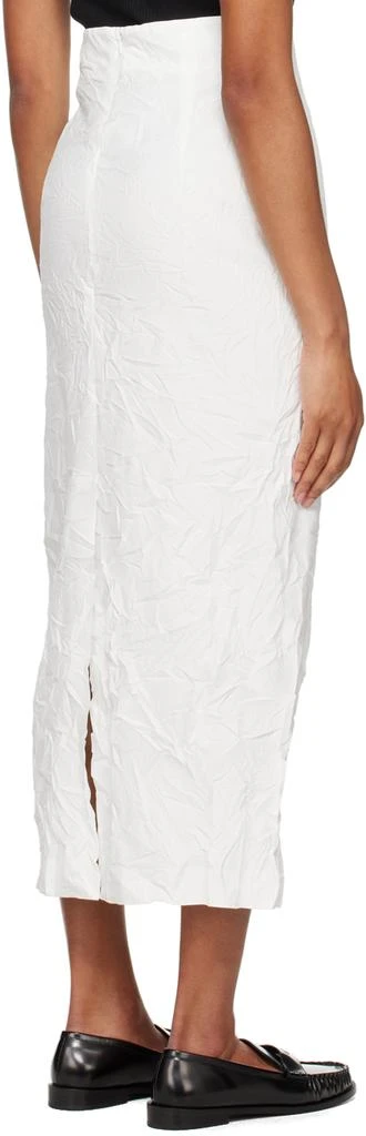 AURALEE White Wrinkled Maxi Skirt 3
