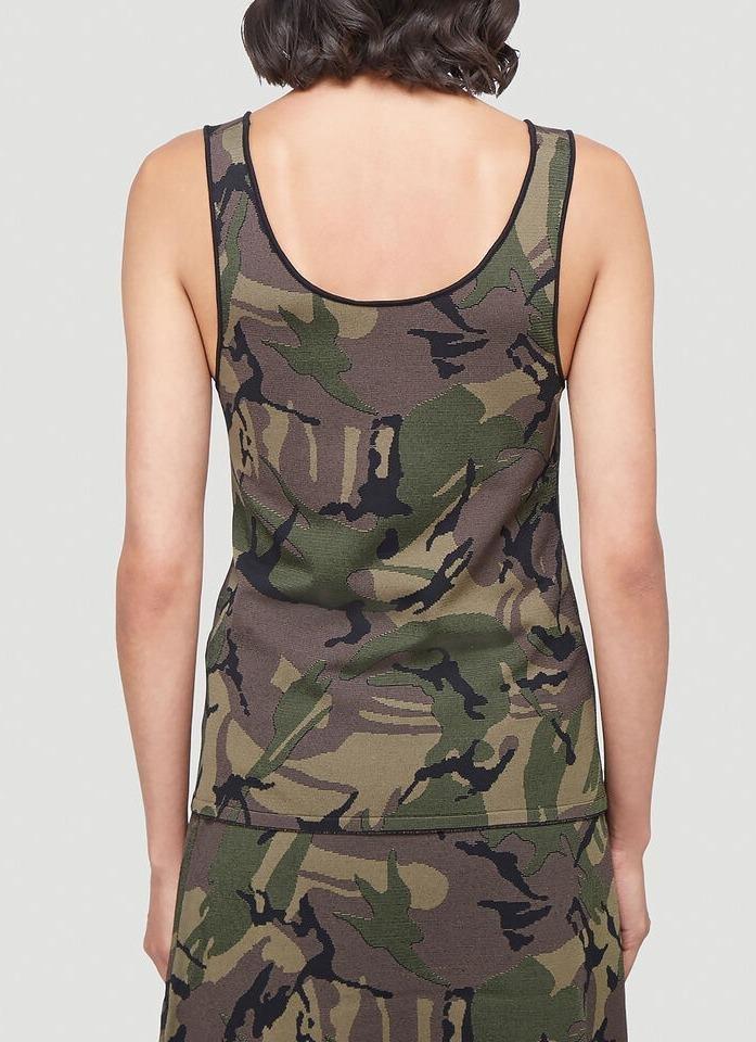 Kwaidan Editions Kwaidan Editions Camouflage Print Tank Top