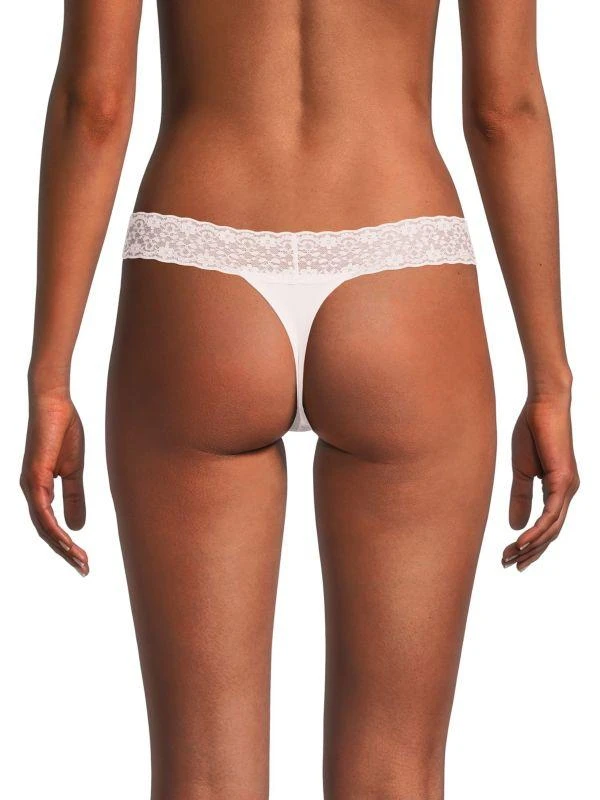 Ava & Aiden Bonded Lace Waist Thong 2