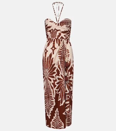 Sanctuary - Halter Midi Mesh Dress  On Sale Now with Up to 24% Off |  Discover Exclusive Deals & Savings at BeyondStyle  Authentic Sanctuary  women > dresses > midi|sanctuary-halter-midi-mesh-dress-mesapalm|clothing| dresses|midi|patterned|polyester|red ...