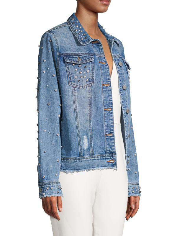 Lea & Viola Embellished Denim Jacket