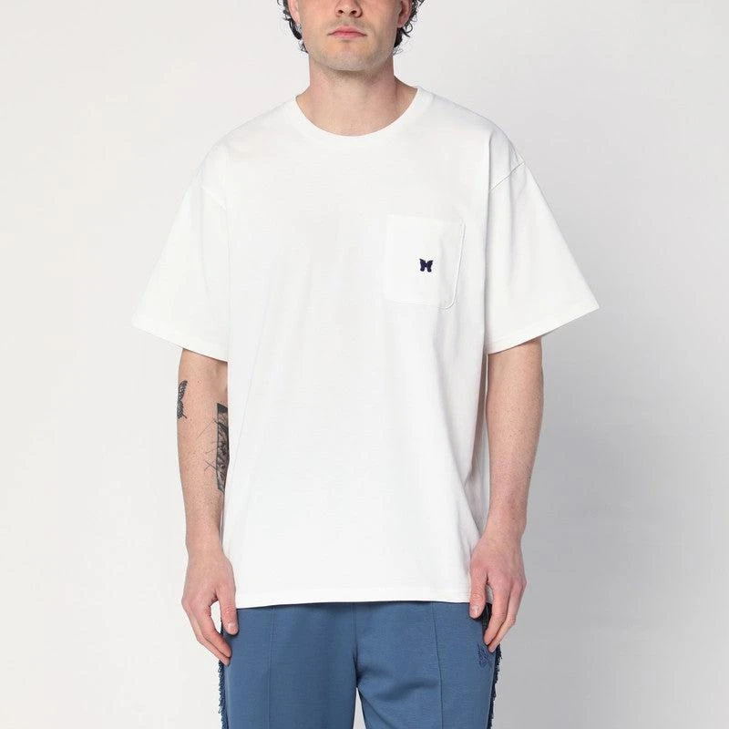 Needles Men's T-Shirt With Logo Patch 1
