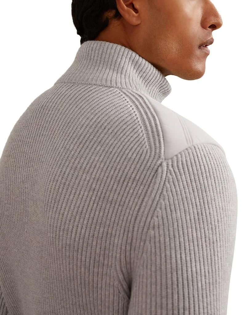 REISS Townsend Long Sleeved Zip Through Funnel Quilted Jacket 4