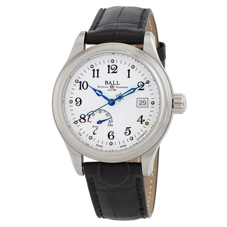 BALL Watch Trainmaster Automatic 41mm White Dial Men's Watch NM1056D-L1J-WH 1