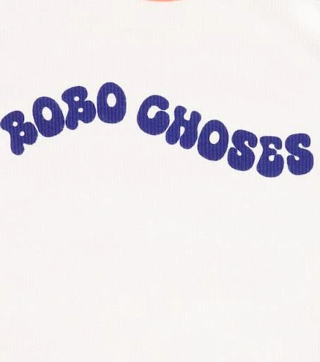 BOBO CHOSES Baby logo ribbed-knit cotton-blend T-shirt 3