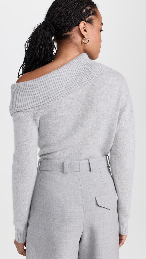 Naadam Luxe Cashmere Collared Asymmetrical Sweater