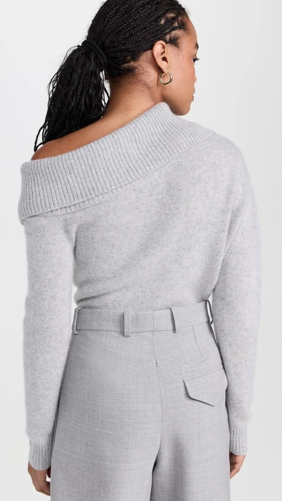 Naadam Luxe Cashmere Collared Asymmetrical Sweater 2