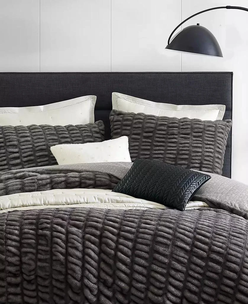 Karl Lagerfeld Paris Ruched 3 Piece Duvet Cover Set 2