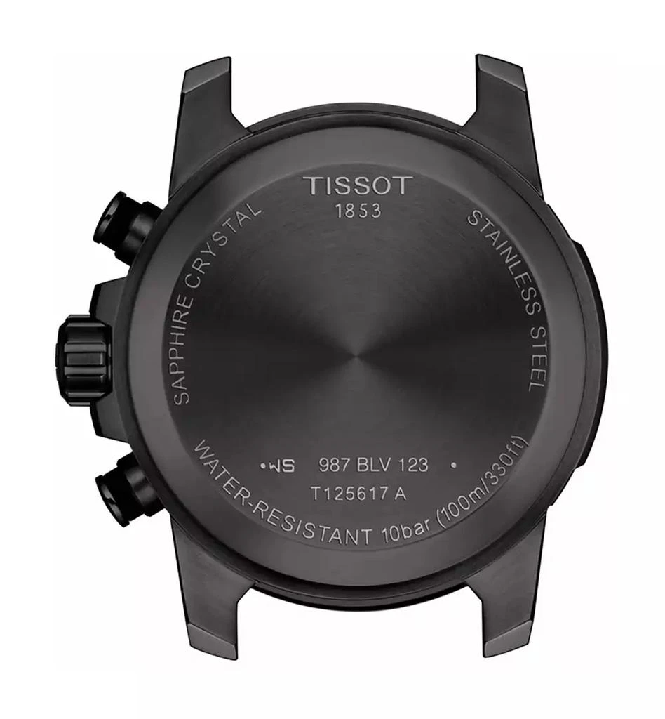 Tissot Men's Swiss Chronograph Supersport T-Sport Brown Leather Strap Watch 46mm 4