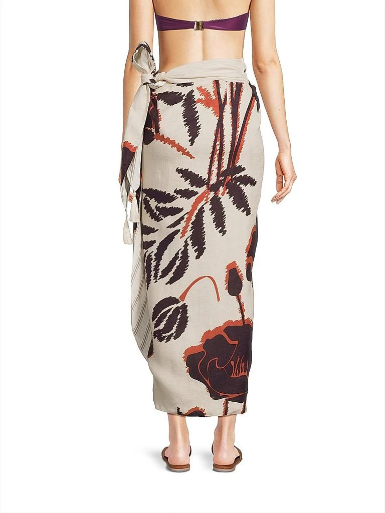 Juan de Dios Mapara Floral Linen Skirt 5
