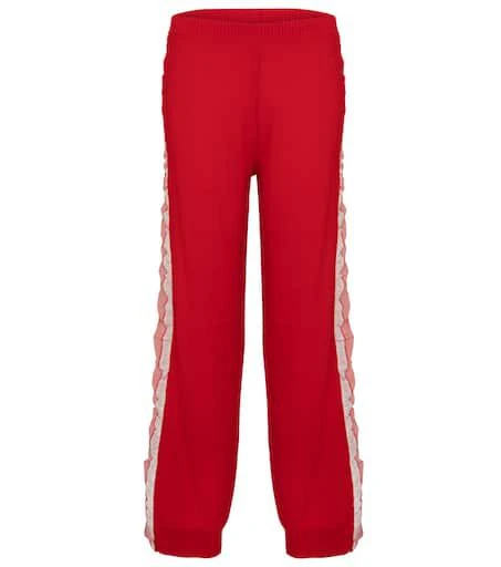 Stella McCartney Silk-trimmed wool sweatpants 1