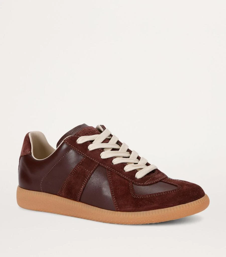 MAISON MARGIELA Leather-Suede Replica Sneakers 3