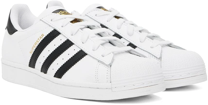 Adidas White Superstar Sneakers 4