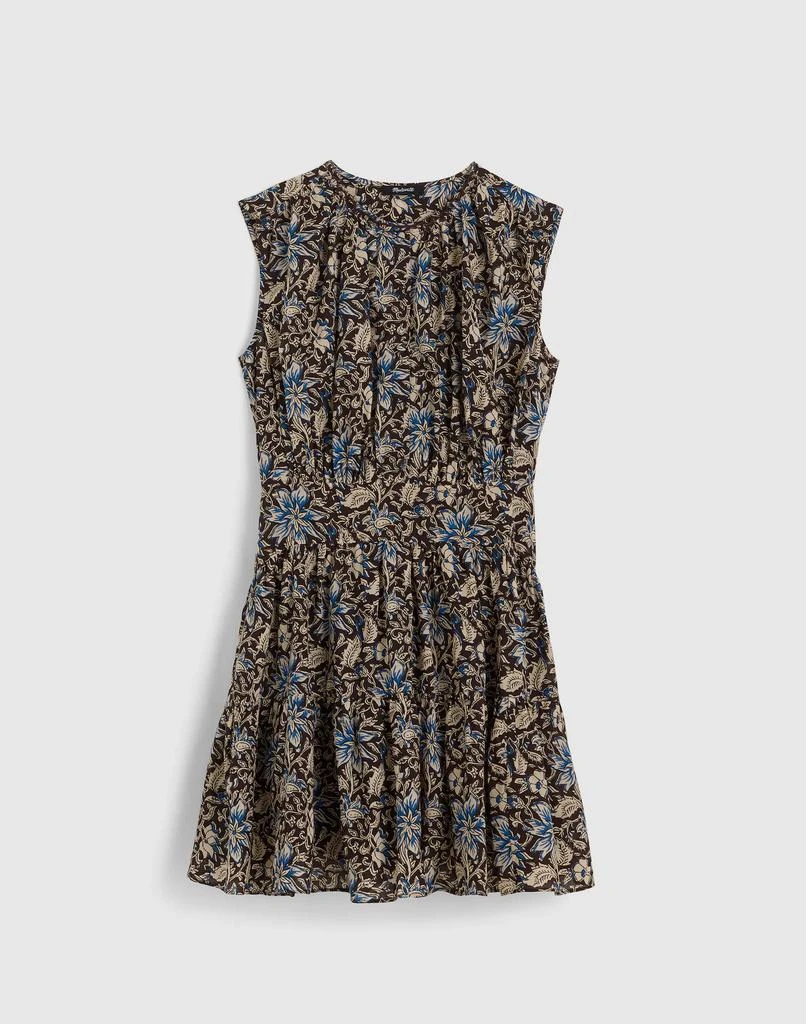 Madewell Gathered Button-Front Mini Dress in Floral 5