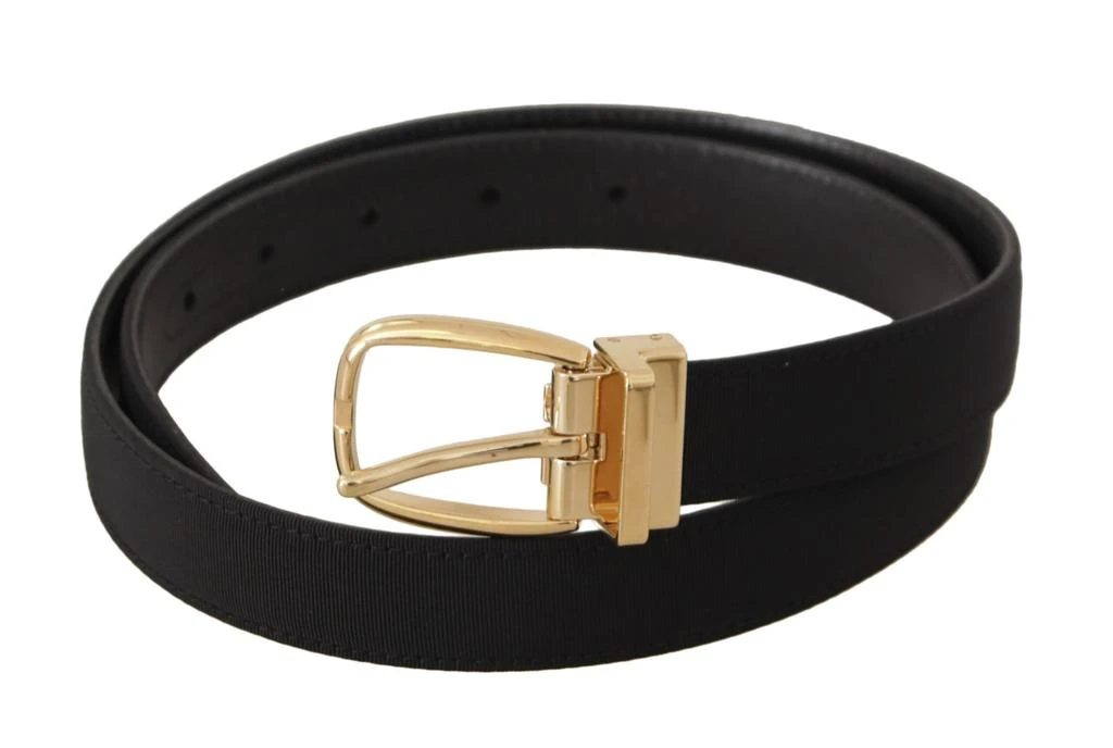 Dolce 
Gabbana Canvas Leather gold Metal Buckle Men
s Belt 2