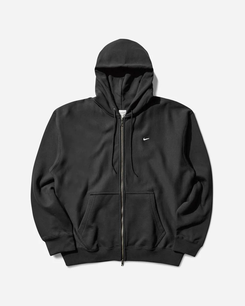 NIKE Men's Solo Swoosh Full-Zip Hoodie Black 1