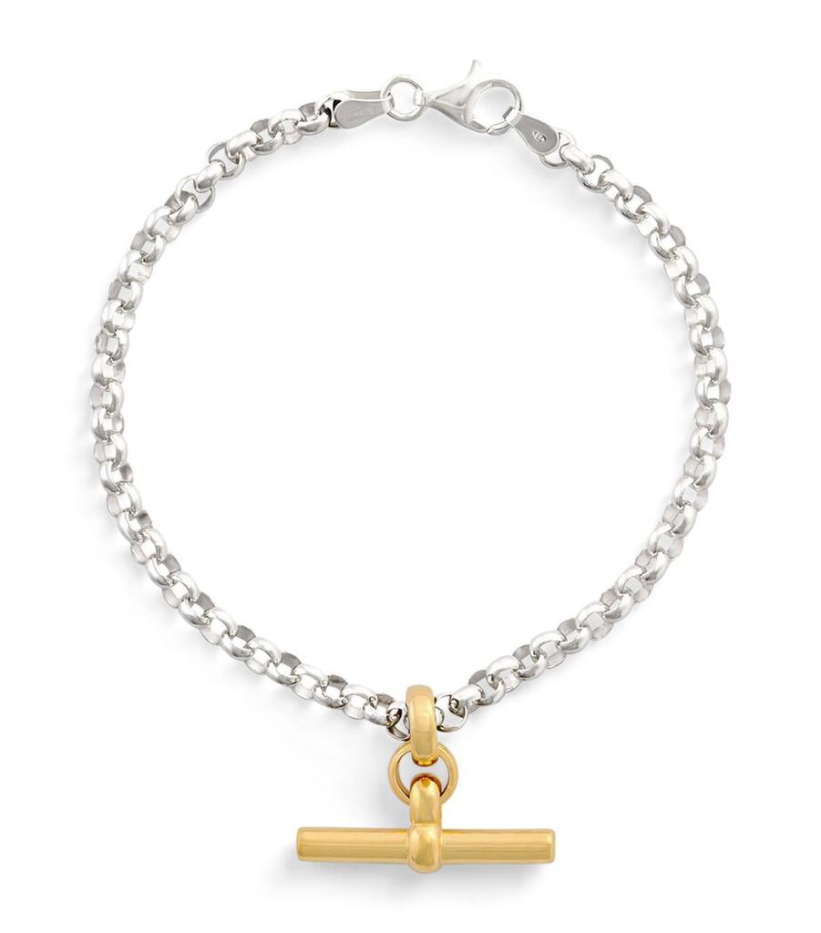 TILLY SVEAAS Gold-Plated T-Bar Belcher Chain Bracelet