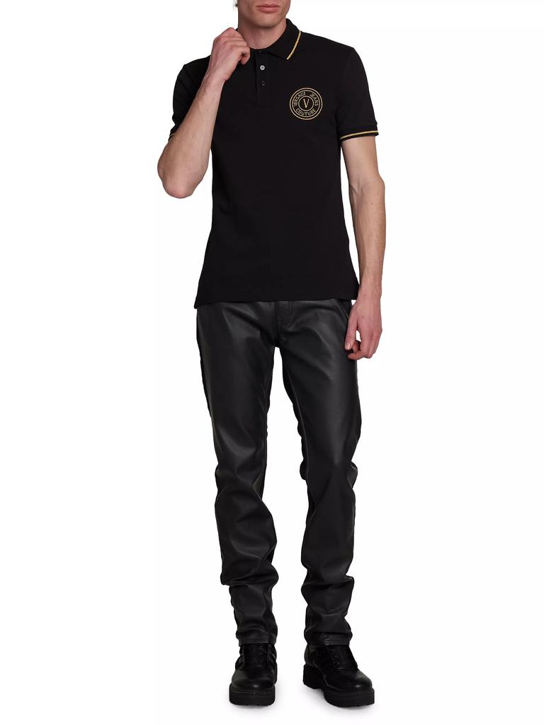 Versace Jeans Couture Logo Cotton Polo Shirt