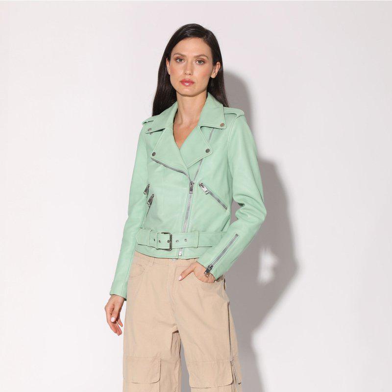 Walter Baker Allison Jacket, Pistachio Leather
