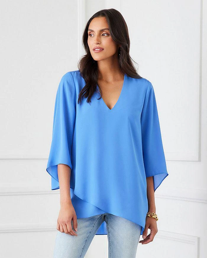 Karen Kane Petite Bracelet Sleeve Asymmetrical Top 3