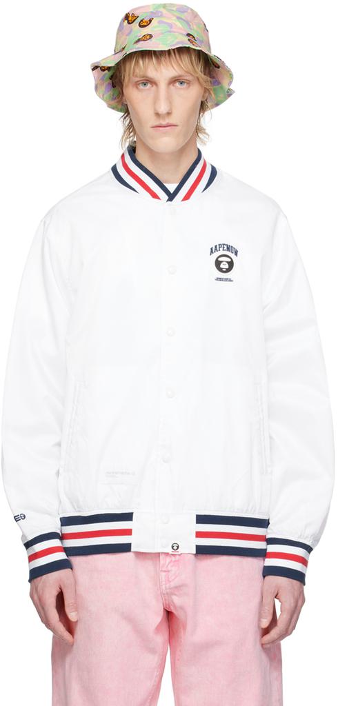 AAPE by A Bathing Ape White Lightweight Jacket