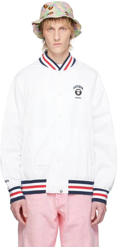 AAPE by A Bathing Ape White Lightweight Jacket 1