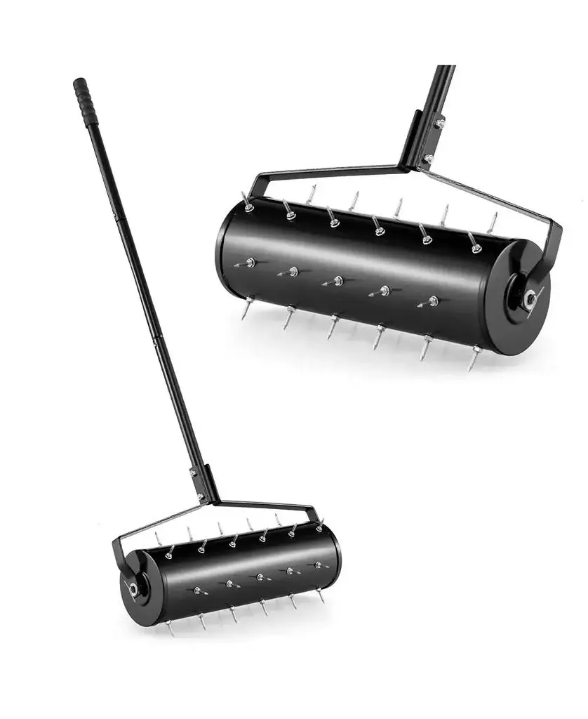 GOUUN 21 Inch Manual Garden Aerator with Detachable Handle