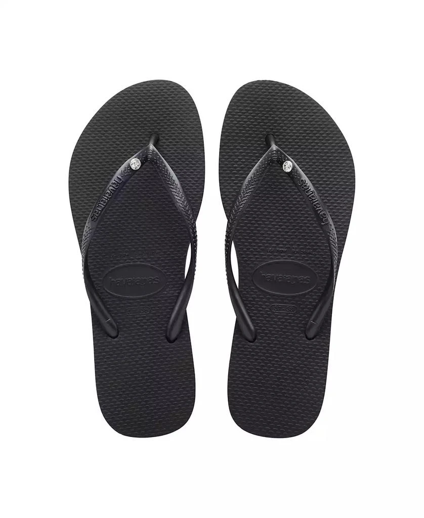 Havaianas Women's Slim Swarovski Crystal II Flip Flop Sandals 1