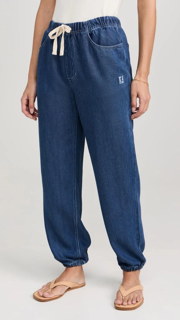 Monrow Soft Denim Sweatpants 6