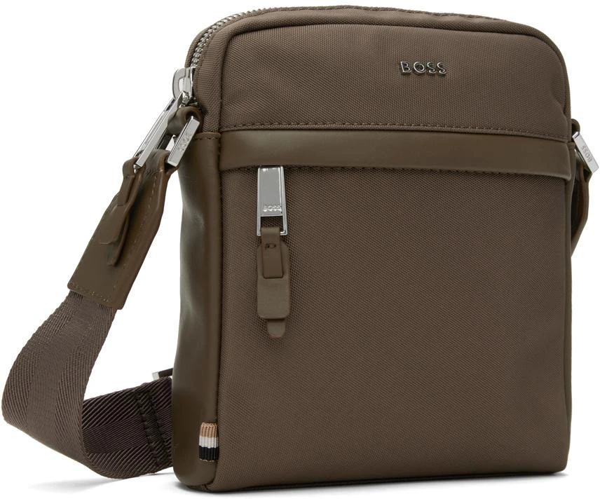 Hugo Boss Brown Canvas Bag 2