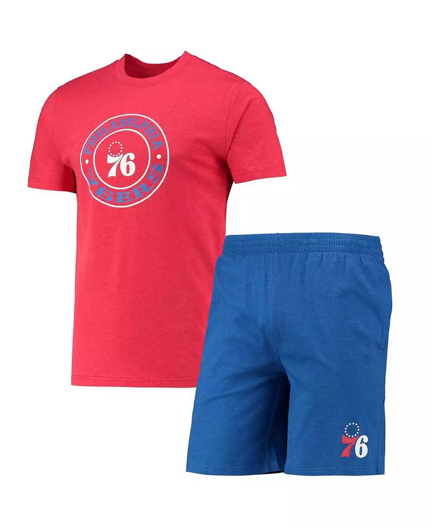 Concepts Sport Men's Royal, Red Philadelphia 76ers T-shirt and Shorts Sleep Set